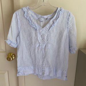 See By Chloe striped linen blouse